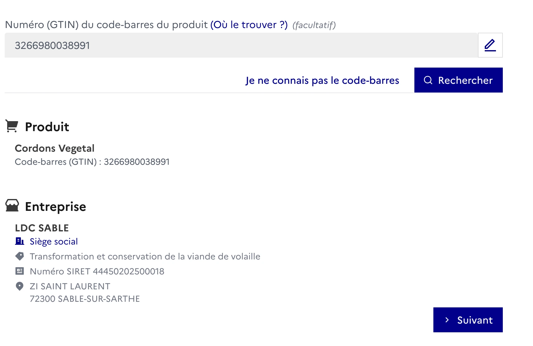 Capture d'écran de l'étape 5